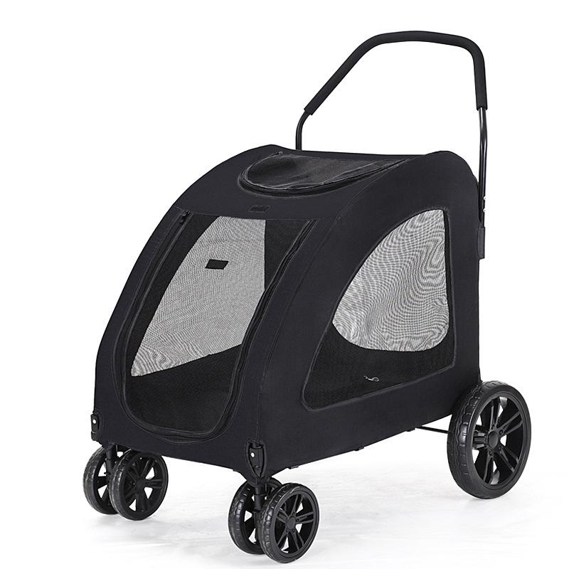 Lightweight, Foldable Pet Stroller for Medium & Large Dogs, Elderly Dogs, Cats, and Mobility Aid Users