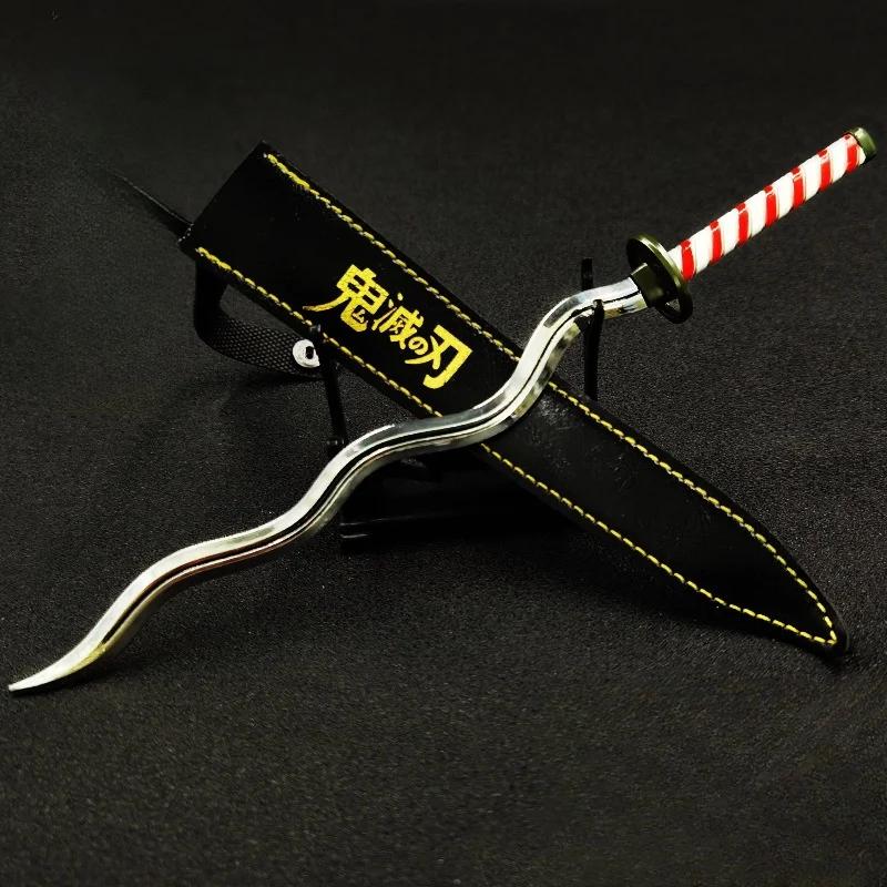 25см Мечи катаны Истребителя демонов Kimetsu No Yaiba Самурайский меч Реальный размер Японская катана Аниме Косплей Реквизит Украшение для дома