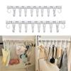 No Punching Long Row Hooks Space Saving Track Hooks Multifunctional Doors Storage Racks  Cabinet