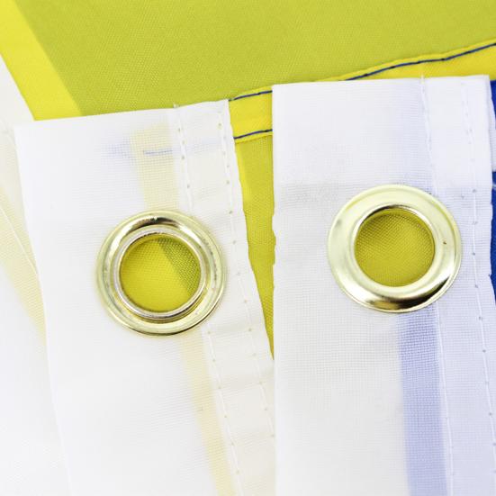 Флаг Украины, устойчивый к ультрафиолетовому излучению, не выцветающий полиэстер, яркий цветной флаг Украины для помещений