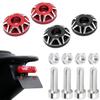 Motorcycle License Plate Bolts [4 Pieces] Motorcycle Frame Hole Decorative Cap Cover Bolt Plate