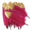 10/50pcs Gold White Goose Feathers Dyed Colorful Natural Gooset Plumes 15-20CM Costume Party Decor Feathers for Craft