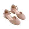 Baotou sandals fairy wind 2025 summer new student versatile thick heel word with middle heel single shoes ins tide