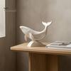 Минималистичные украшения в виде китов, полая фигурка, 3D-печатная матовая скульптура животного для художественного украшения рабочего стола, декора рабочего стола дома и в офисе, современная