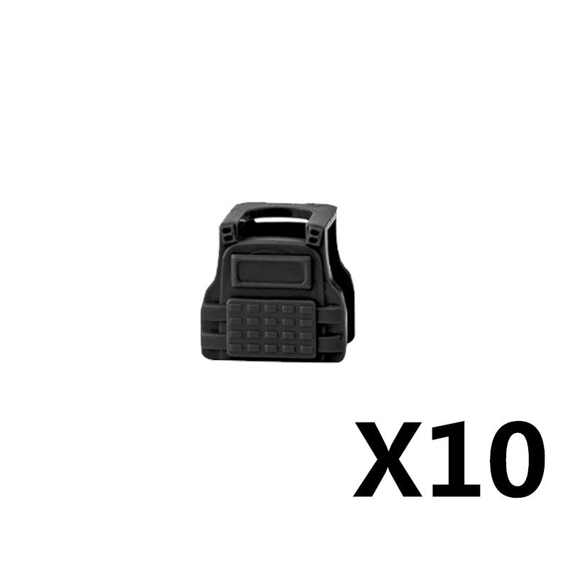 MOC Военная Фигурка Аксессуары Строительные Блоки Альфа Шлем SWAT Жилет Рюкзак Наколенники Оборудование Ночного Видения Кубики Игрушка K017