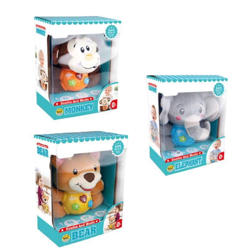 Plush Elephant Music Toy For Soothing Baby's Senses And Stimulating Growth And Development