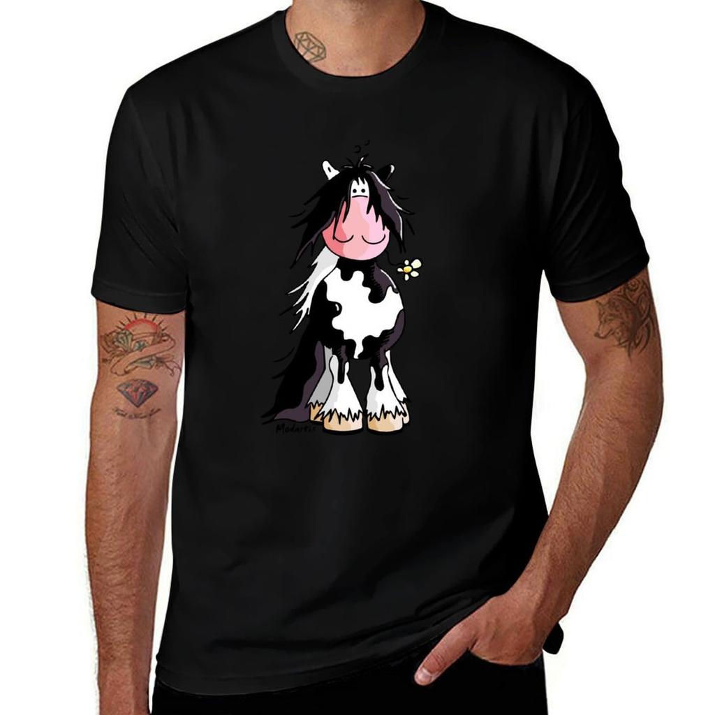 Cute Pinto Horse Tshirt Casual Pattern Print Tee Shirt