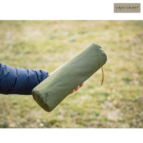 Палатка YAJIN CRAFT в стиле Типи, Зеленая, Одностоечная палатка, Палатка из TC с юбкой на одном столбе, Для одиночного кемпинга, Легкая установка, Военная палатка