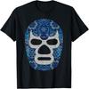 Mex-Art Demon Blue Футболка Легенда Мексиканского Рестлинга Луча Либре