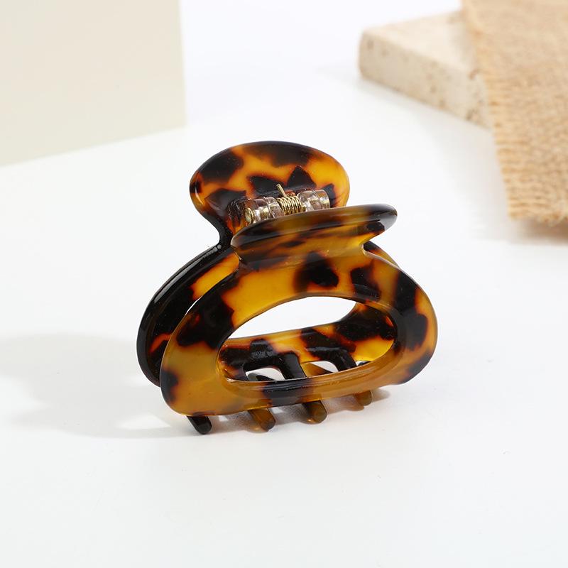 Ретро французская черепаховая заколка для волос из ацетата с полостью для боковой челки