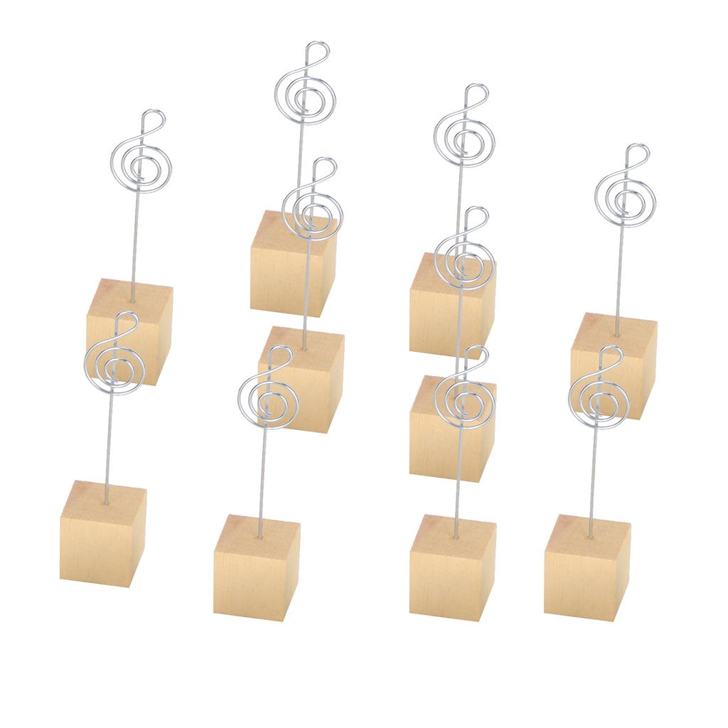 10 шт. зажим для заметок держатель для фотографий открытка с надписью металлическая подставка основа из цельного дерева ремесло