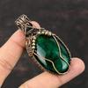 Green Fire Labradorite Pendant Copper Wire Wrapped Jewelry Handmade Brand New Pendant Unique Copper Design Pendant Gemstone Pendant For Gift