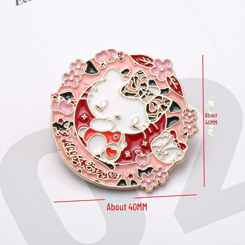 Adorable Cross-Border Cartoon Brooch for Men & Women - Trendy Metal Badge for Clothing & Bag Decoration