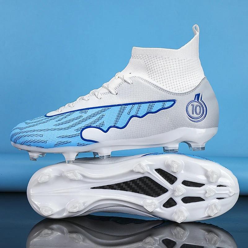 Fashion Men Football Shoes Society Students Training TF/FG Casual Soccer Shoes Outdoor Boy Professional Sneaker Resistant Football Boots