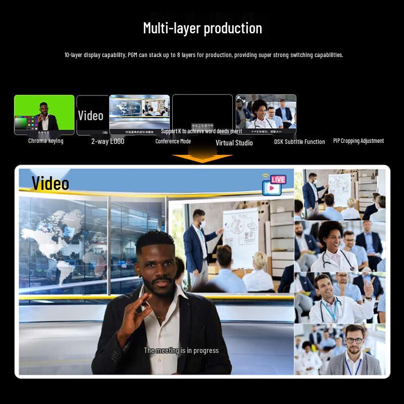 JiaShiYing r3pro-h 4K HDMI Live Production Switcher