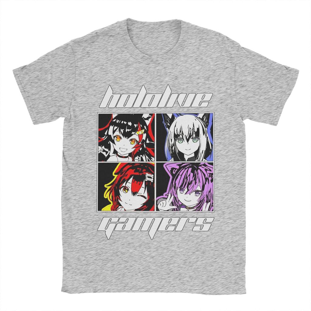 Hololive Gamers 21356779741626 Graphic T Shirt for Men Women Pure Cotton Tee Shirt Clothes