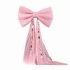 Bow 50x38cm Giant Bow Wall Backdrop Pink Iridescent Wine Red B Ribbon Wall Decoration Large Velvet Champagne Color