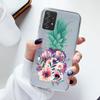 Чехол для телефона Samsung A52s A52 Цветочный силиконовый чехол для Samsung Galaxy A52 Fundas Coque Прозрачный мягкий Capas Цветочный TPU