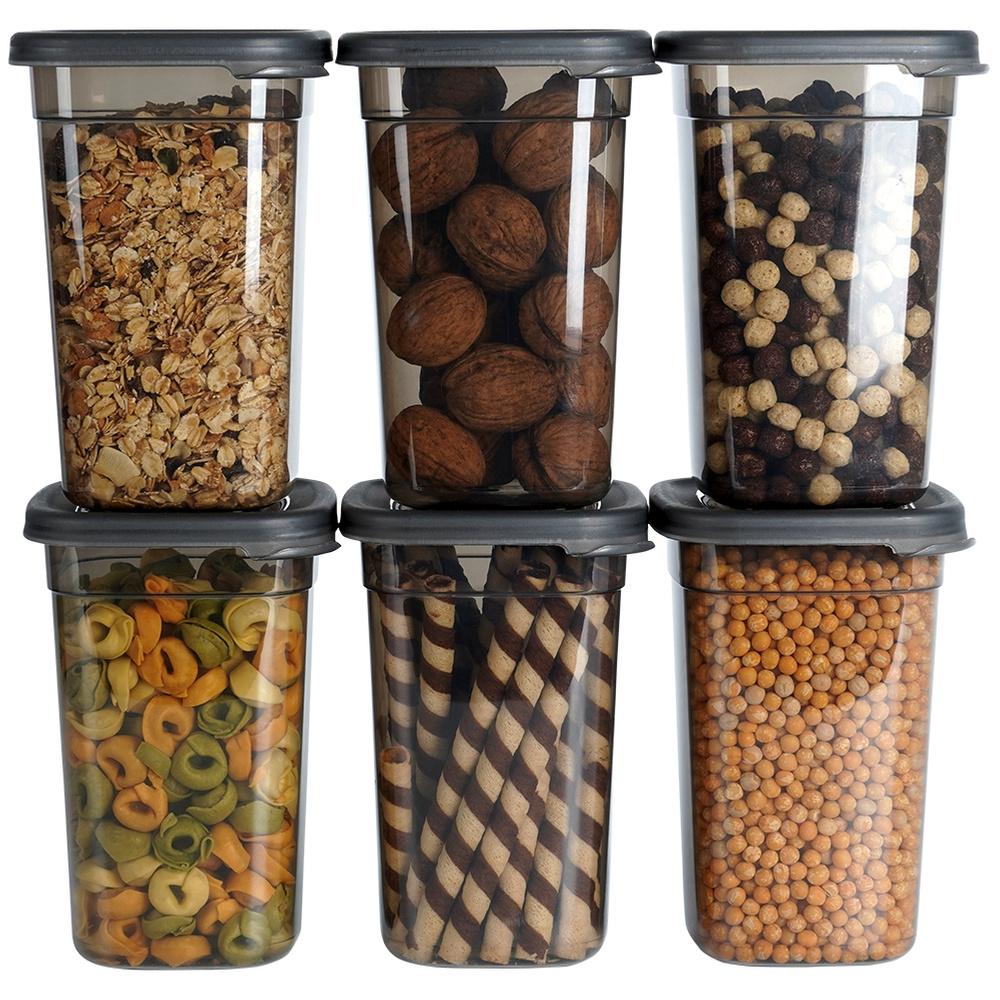 Containers For Loose Products With Lid 1 L 6 Pcs.