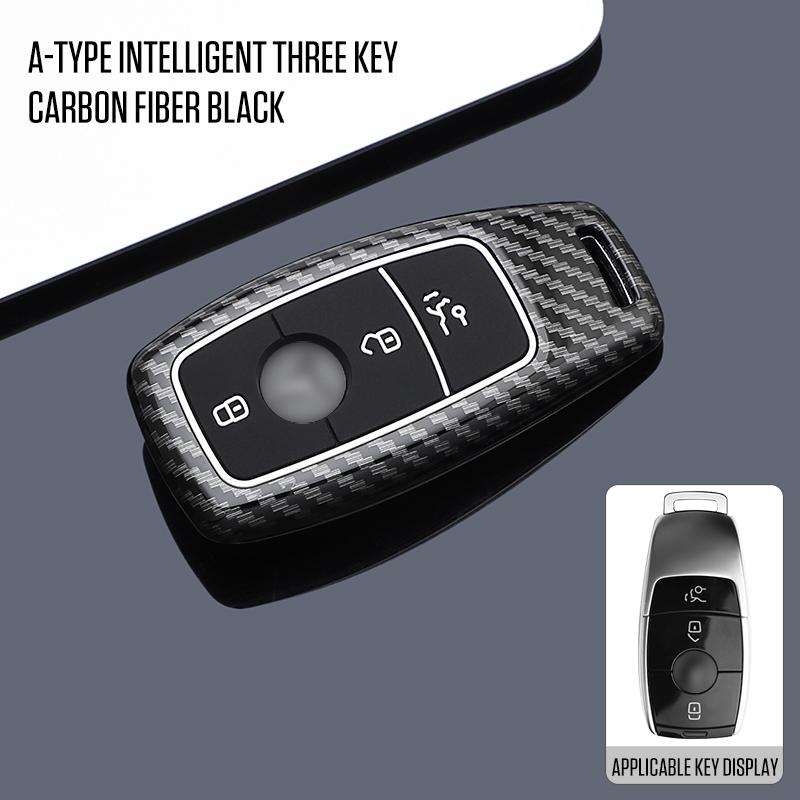 Interior Mouldings Car Key Case Cover For Mercedes Benz E S G Class GLC CLE CLA GLB GLS W177 W205 W213 W222 X167 AMG E200 E260 S