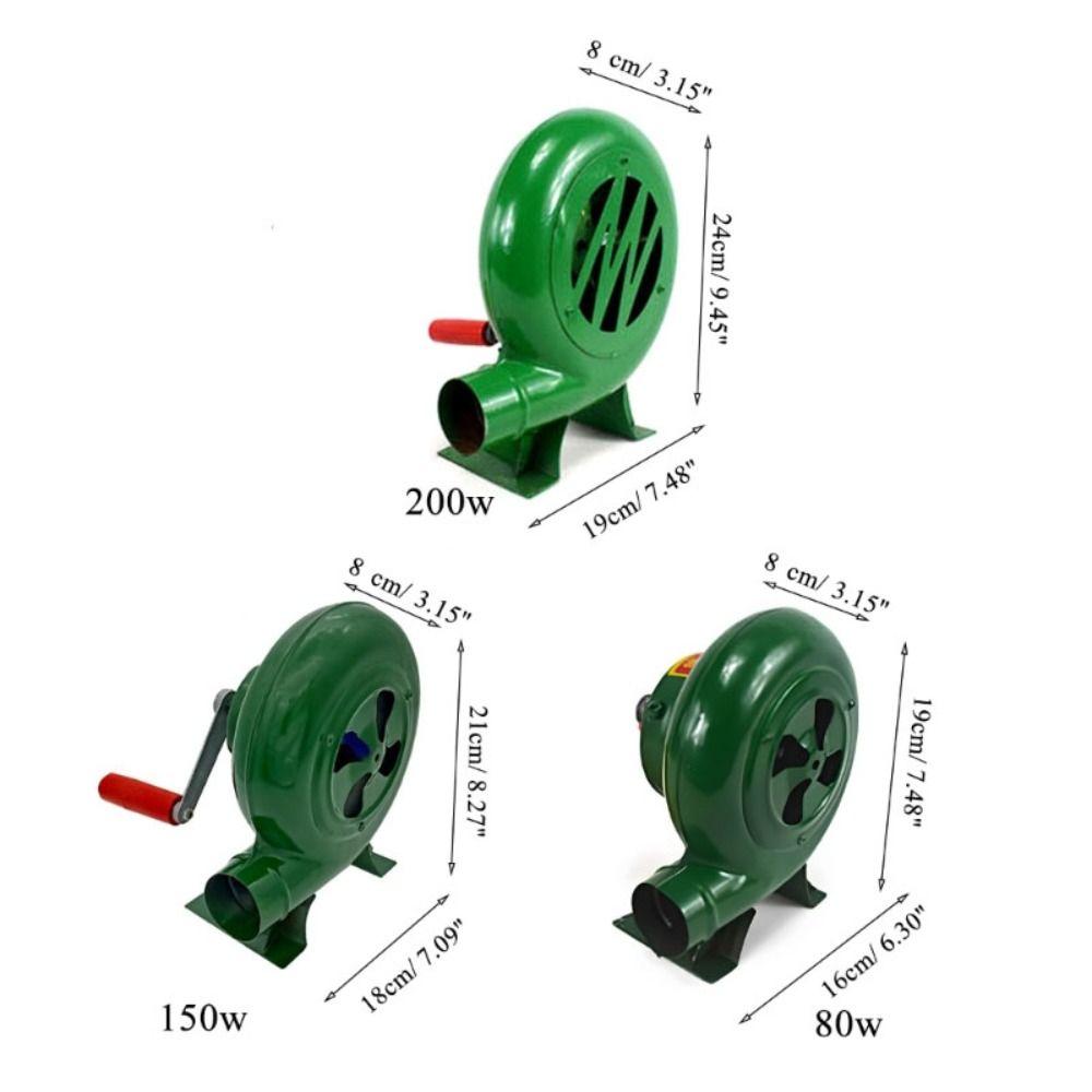 BBQ Picnic Household Blower Hand Crank Fan Manual Barbecue Booster Grill Fire Starter Air Blower