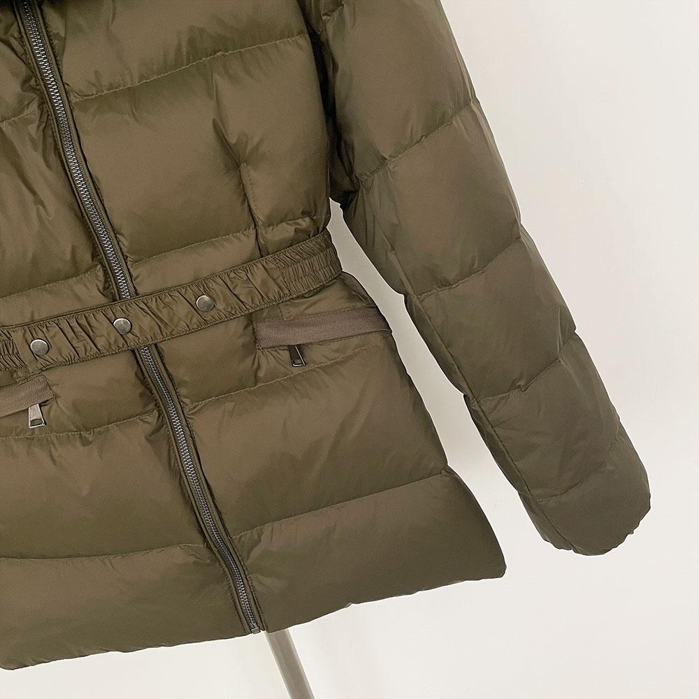 OFTBUY 2024 Winter Jacket Women Natural Real Raccoon Fox Fur Collar Hooded White Duck Down Coat Belt Thick Warm Casual Outerwear