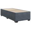 Boxspring Bed with Mattress and LED Dark Gray 80 x 200 cm Velvet