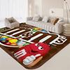 Carpet M&M Candy Snacks Kitchen Mat Kids Room Bedroom Decoration Balcony Anti-Slip Doormat Living Room Alfombra