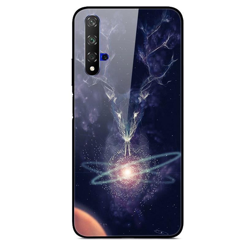 For Huawei Nova 5T Case Tempered Glass Cover 3D Cat Printing Case For Huawei Nova 5T 2019 5 T Phone Case For Huawei Nova5T Cover