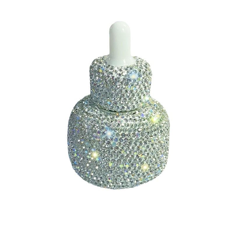 Стеклянный флакон-капельница с бриллиантами - 30 мл, элитная парфюмерия и эфирное масло для ухода за кожей