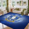 Sheffield Wednesday Design Crystal Velvet Rug Soft Decorative Mat for Bedroom Entrance