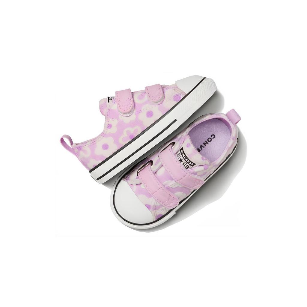 Converse Chuck Taylor All Star Floral Low Top Canvas Shoes Baby Sneaker Purple A09079C