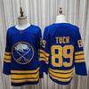 Mens Ice Hockey Jersey Blue 72 Tage Thompson Style Long Sleeve Performance Sport Shirt