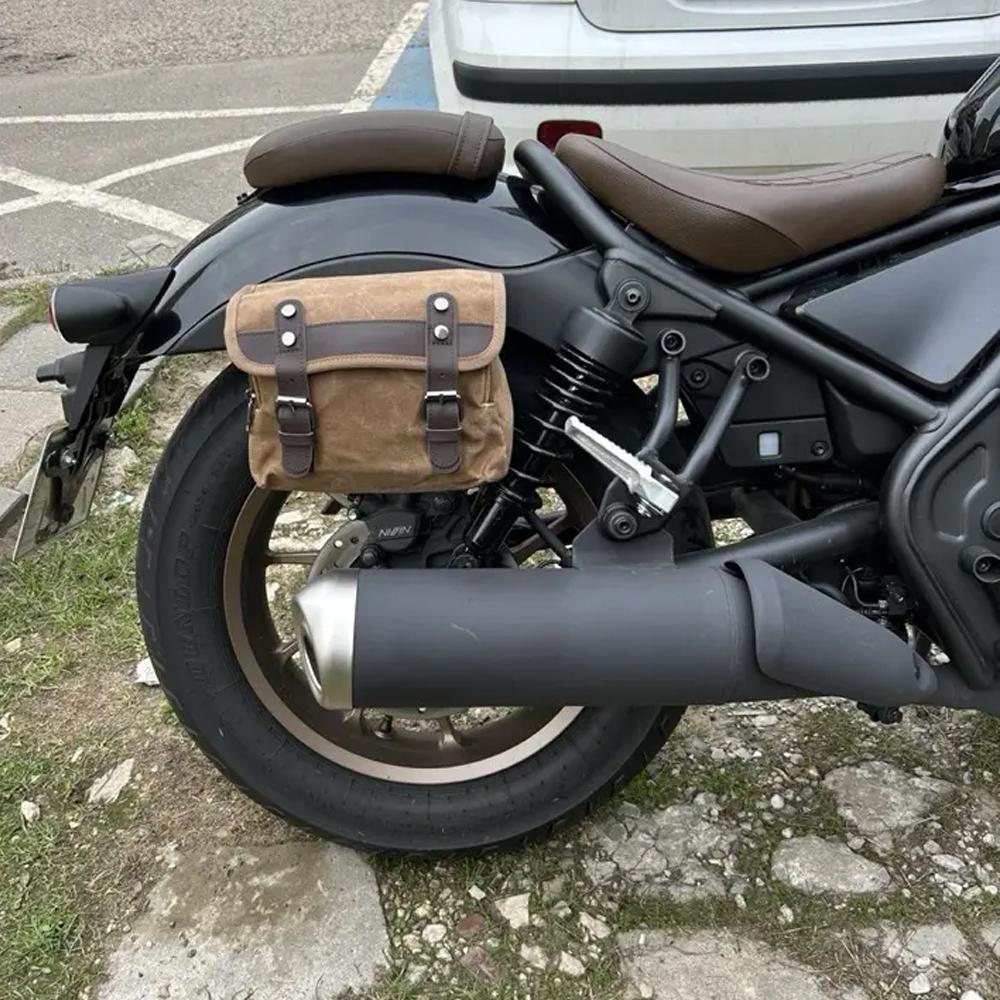 Motorcycle Travel Bags Side Bag Retro Waterproof Tool Bag Large Capacity Durable Shoulder Bags Universal