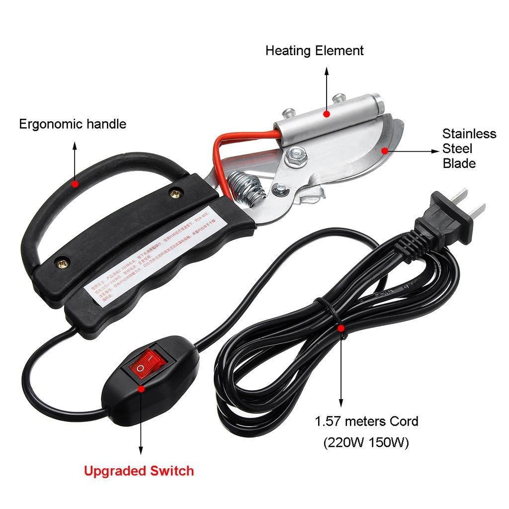 Piglet Tail Cut Docked Tail Plier for Piglet Bloodless Piggery Farm Cutter Farming Equipment Electric Heating Clamp