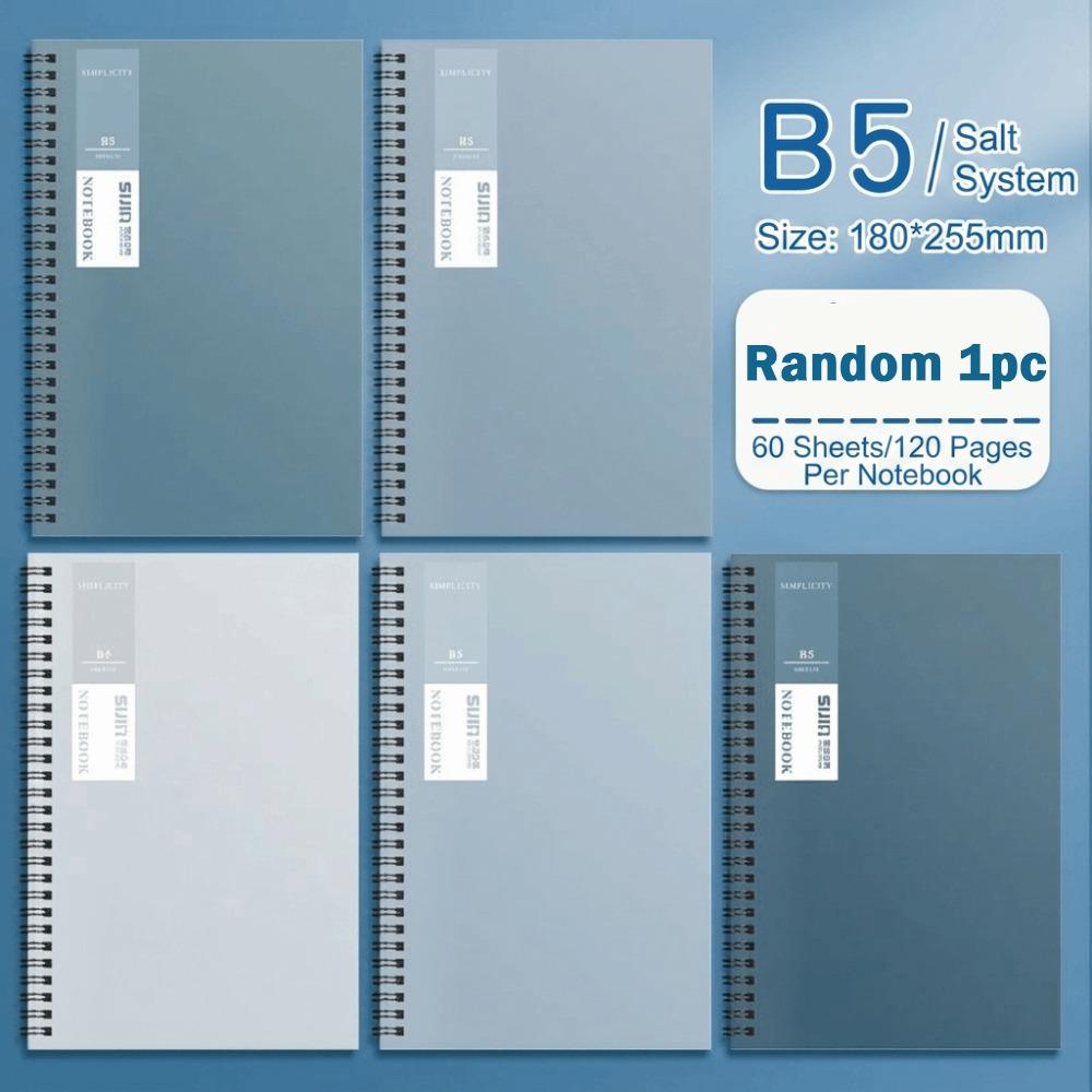 Double Coil Design A5 Notebook Thick Paper Loose Leaf Notebook Durable Spiral Notebook Office Note
