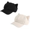 Harajuku Girl Cats Ear Baseball Hat Octagonal Hat Eye Catching Travel Gathering Visor Hat for Cycling Hiking Visor Hat