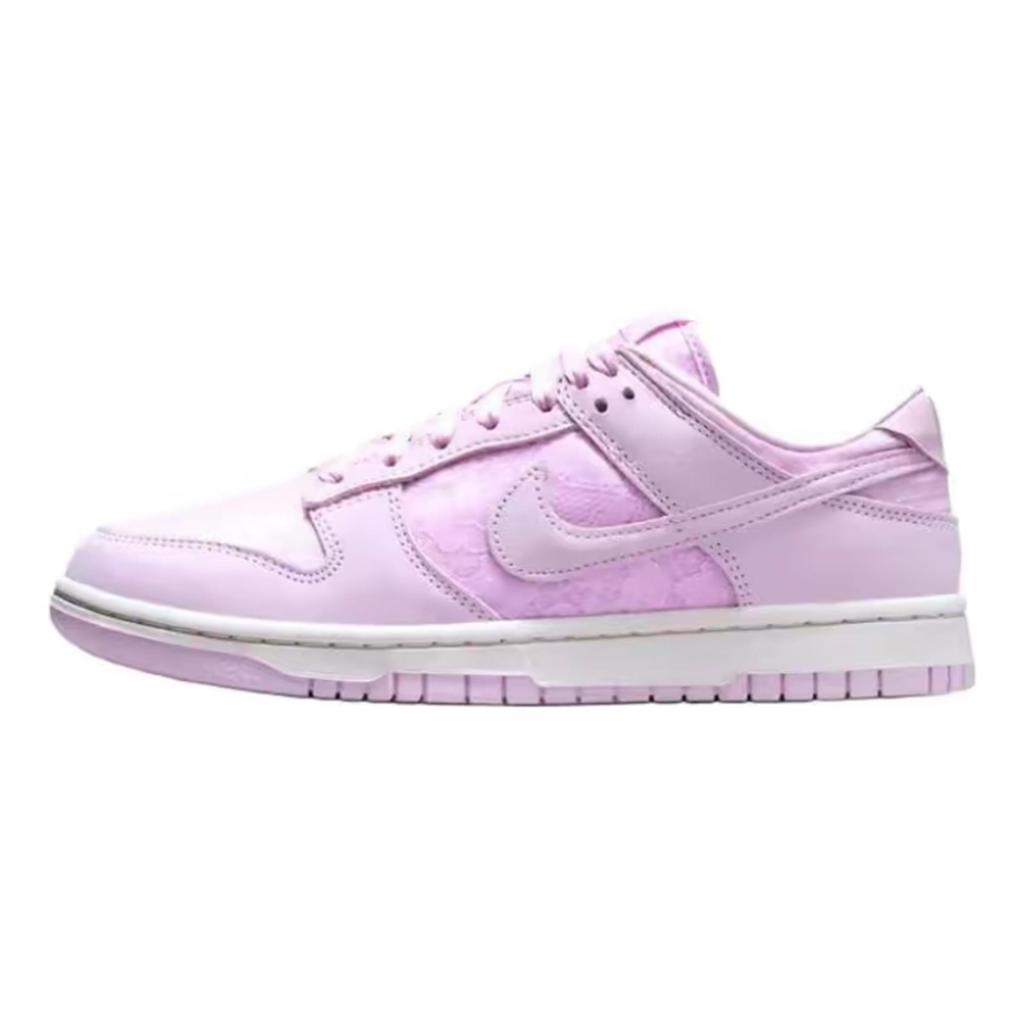 Nike Dunk Crimson Sakura With Snow Abrasion Resistant Low top Skateboard Shoes Women's Pink Purple HJ5870-600(Team1321-)