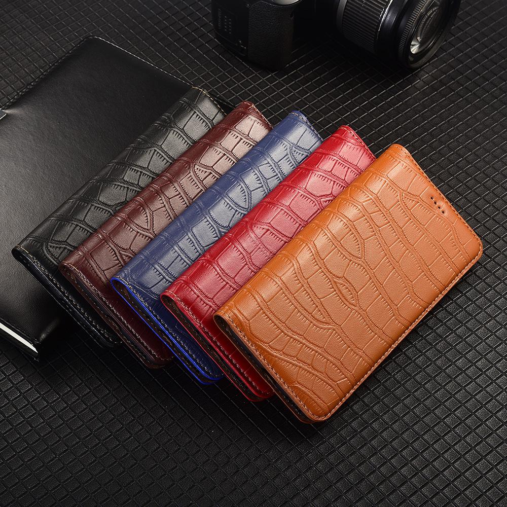 Crocodile Belly Genuine Leather Flip Case for IQOO3 5 7 8 9 10 11 11S 12 13 15 15R 15T Pro Ultra Wallet Cover Case Scratch Proof