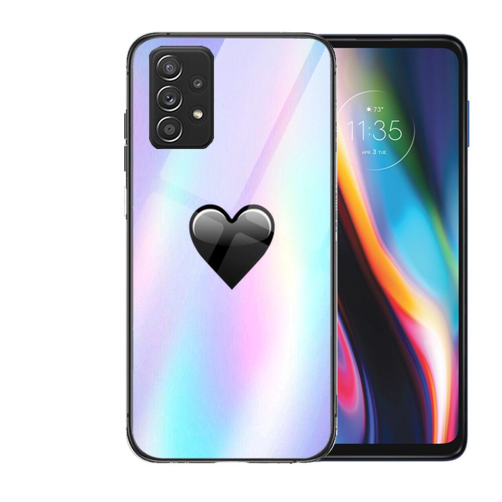 Чехол из закаленного стекла с сердечком для телефона Samsung Galaxy A51 A71 A60 A70S A70 A80 A21S A41 A20E A50 A30S 5g A32 A40S A20S plus