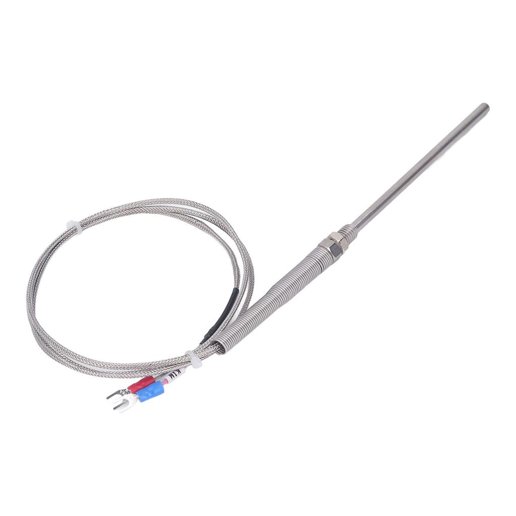Термопара типа K, зонд, датчик температуры, детектор, измеритель, нержавеющая сталь 304, резьба M8, 1 метр