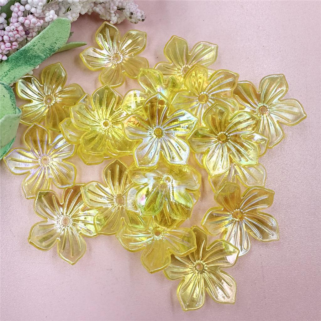 Высокое качество для изготовления ювелирных изделий 22,8 мм DIY акриловые бусины ручной работы в форме цветка солнца 20 шт браслет ожерелье свободные разделительные бусины