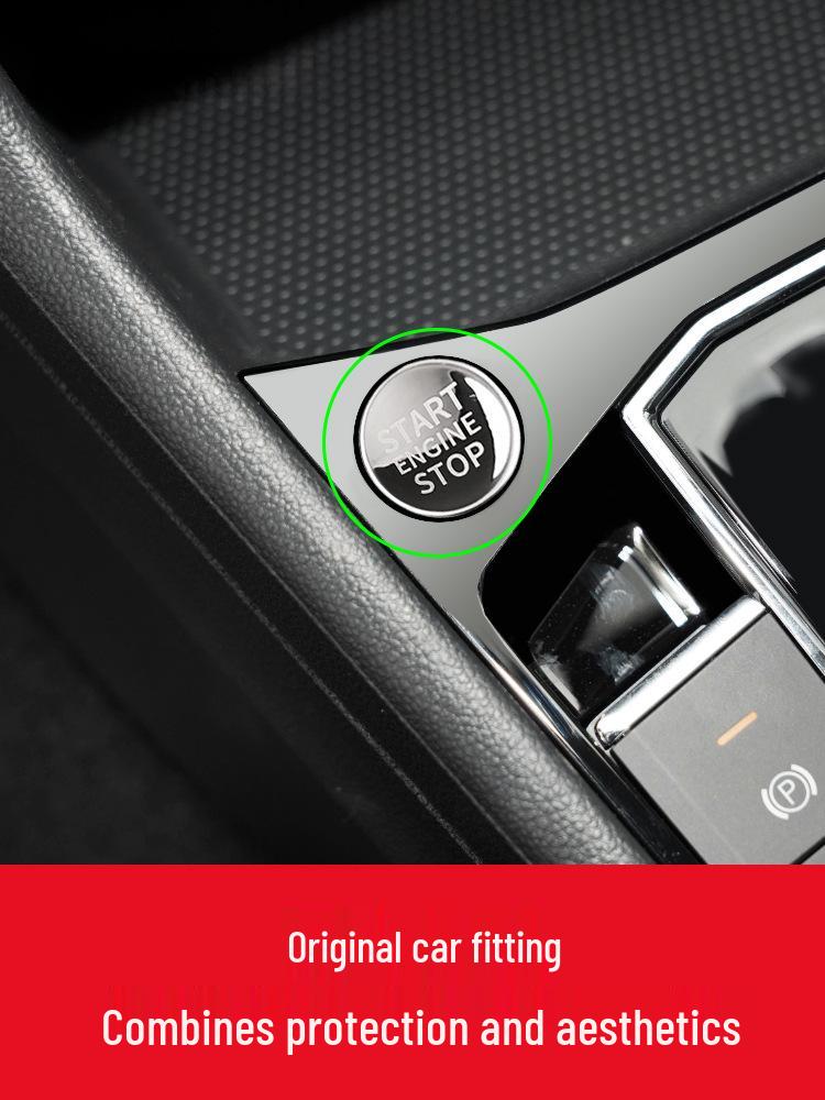 Декоративная наклейка на кнопку запуска двигателя «One-Key Start» для Volkswagen Magotan/Sagitar/Lavida PLUS (Модели 2018-2021 годов)