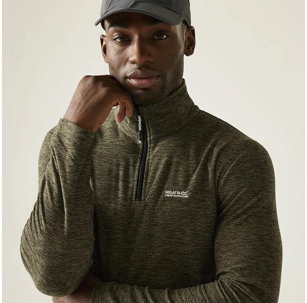 Regatta Fleece Jacket with Half-zip Thompson Marl