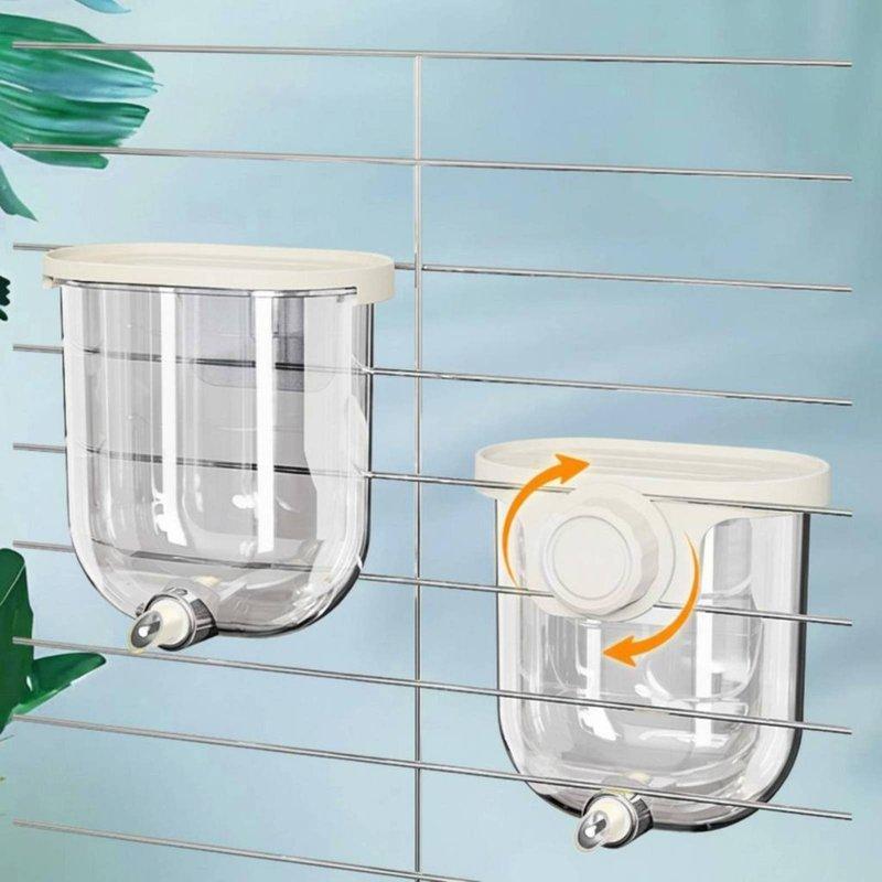 Automatic Parrot Water Feeder Large Capacity 330ml Enclosure Mounted Waterer Hanging Avian Water Dispenser Internal or External