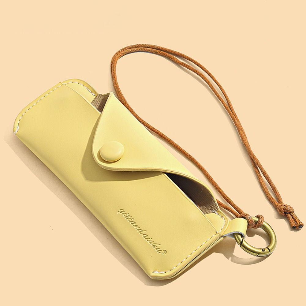 With Hanging Rope Sunglasses Cases Snap-fastener Eyewear Protector Eyeglass Pouch Boys Girls