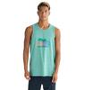 Мужская майка Quiksilver Sunny Palms Streetwear, Зеленая