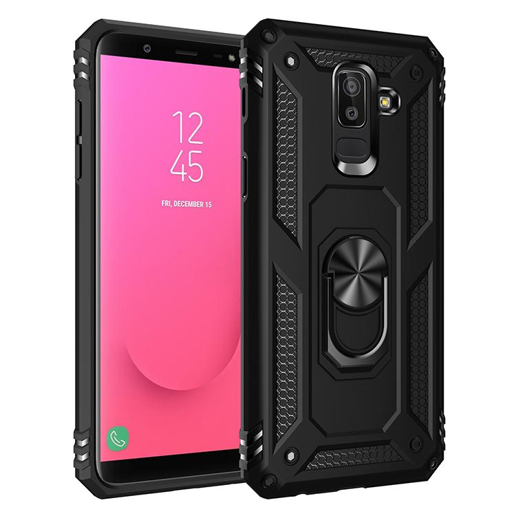 Для Samsung Galaxy J8 Противоударный чехол-броня для Samsung J4 J6 Plus A6 A7 A8 Plus Магнитное кольцо-держатель для автомобиля Чехол