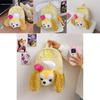 Cute Cartoon Student Backpack Large Capacity Yellow Color Street Style Butterfly Element