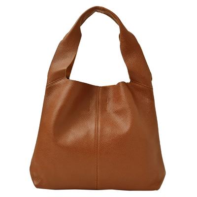 Сумка-тоут из натуральной кожи Кожаная сумка Для поездок на работу Маленькая Петит Манон Коричневая [Notre Favorie] Женская